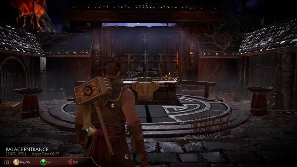 Palace Entrance starting area in Mortal Kombat 11 Krypt