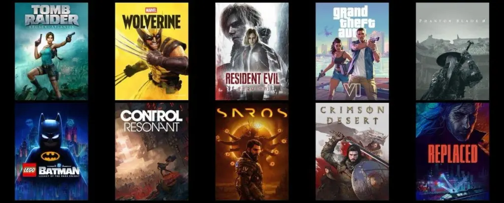 Crowded video game release calendar with multiple titles scheduled